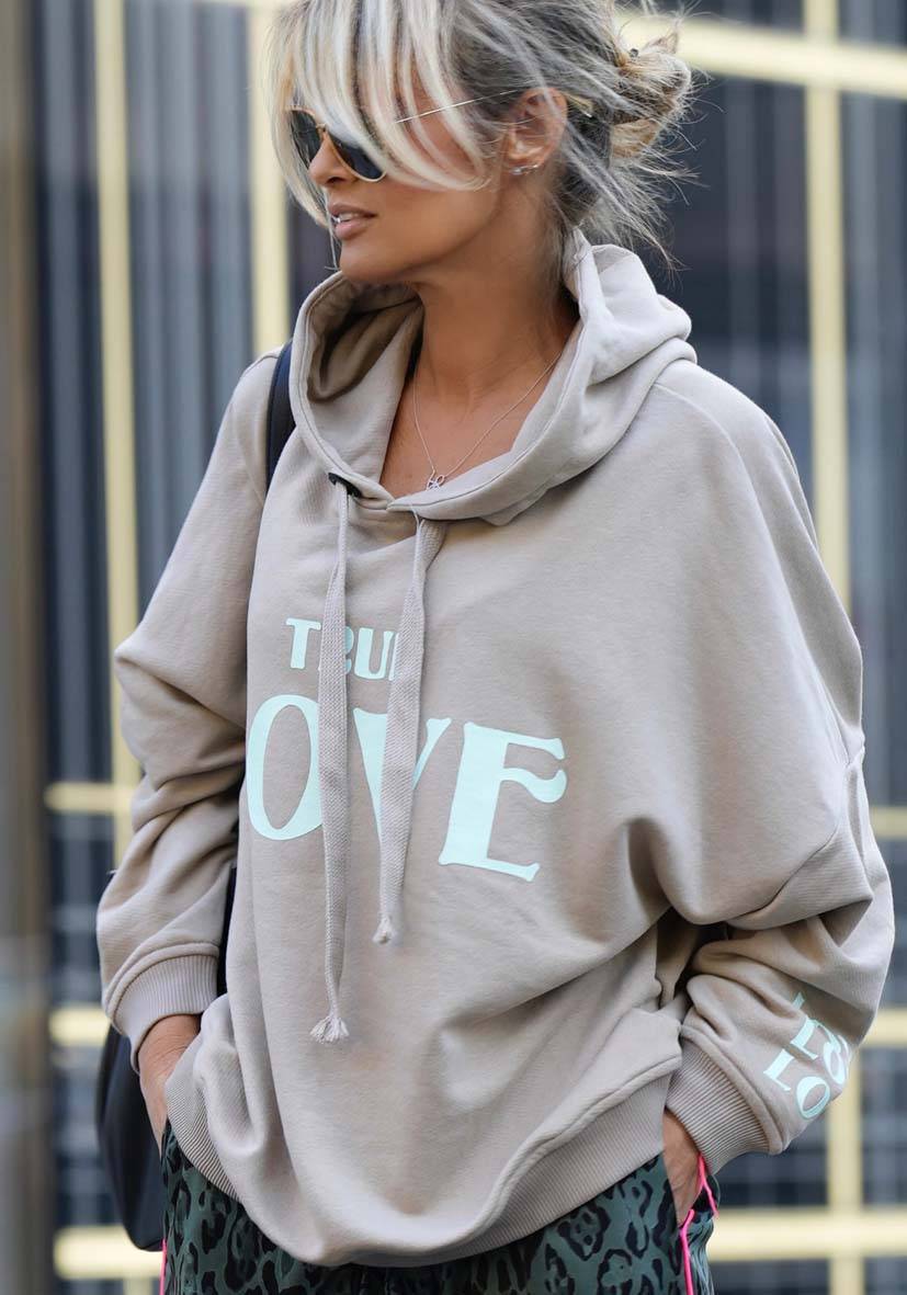 Miss Goodlife Hoodie True Love – sand Bestseller