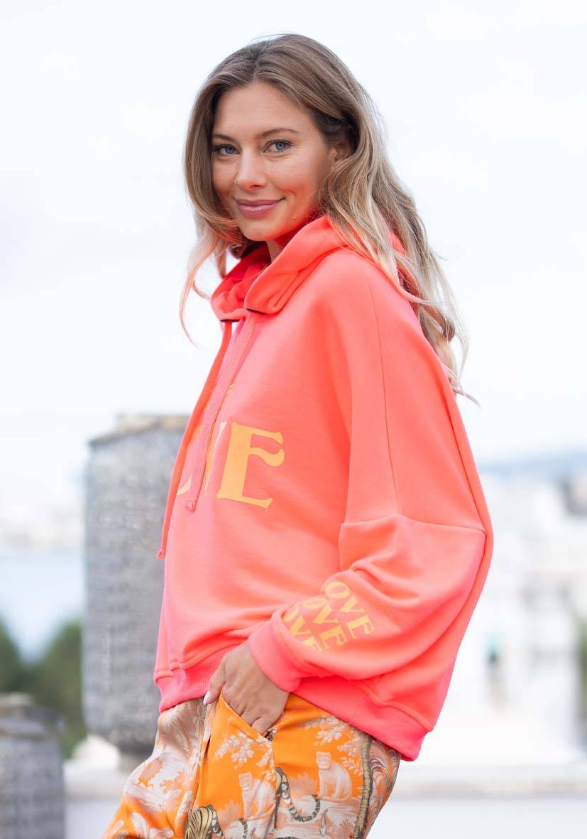 Miss Goodlife Hoodie True Love – neonpink Saisonale Angebote