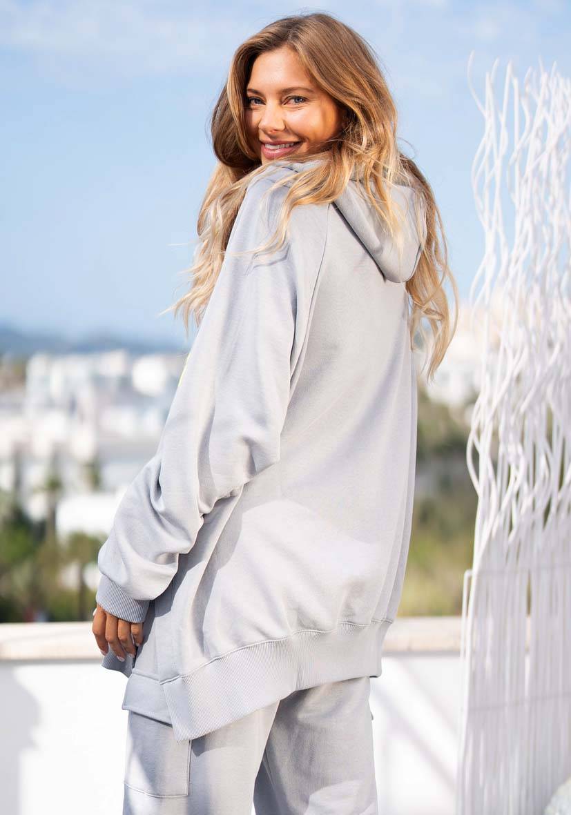Miss Goodlife Hoodie Good Energy Namasté – lightgrey Kauf eins, bekomm eins gratis