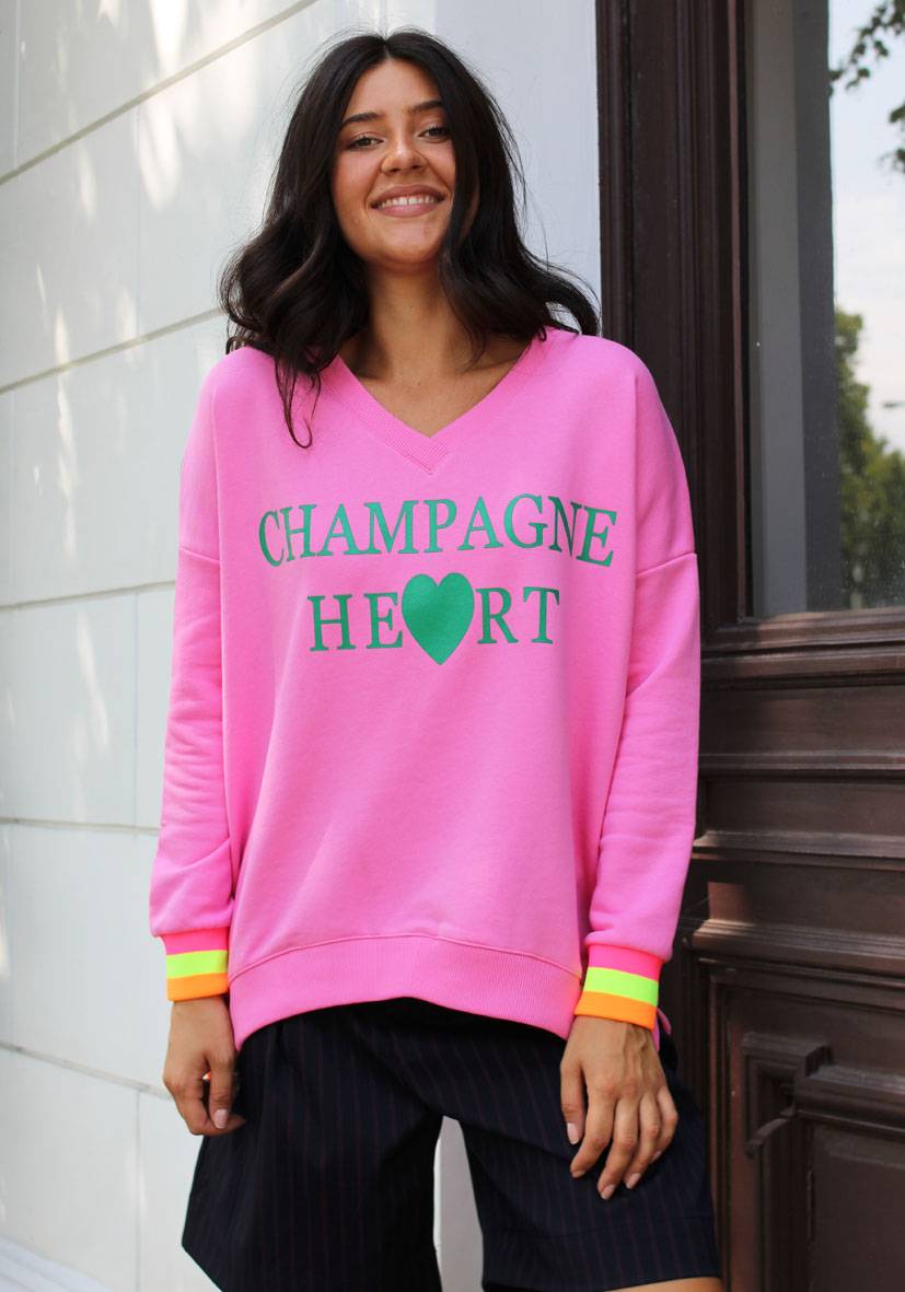 Miss Goodlife V-Neck Champagne Heart – rose Discount Store für neue Produkte