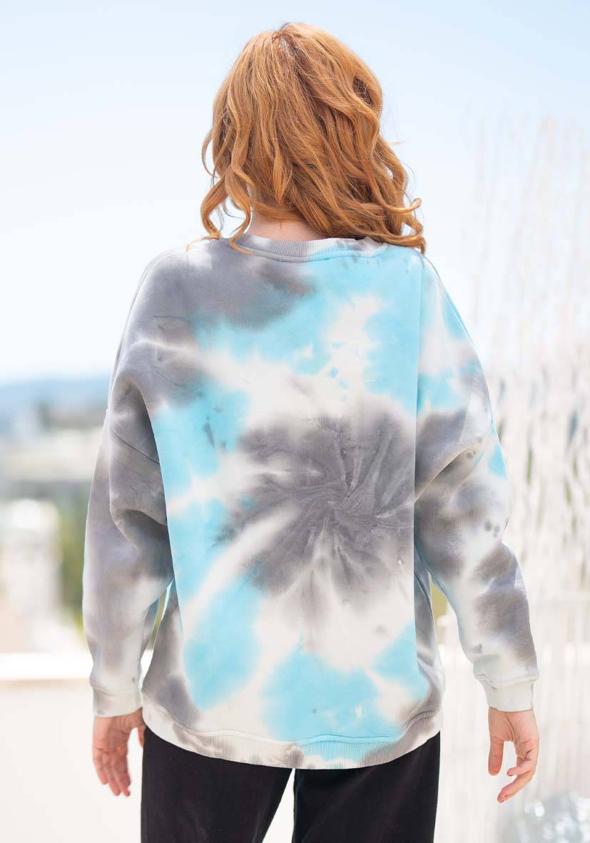 Miss Goodlife Roundneck Roundneck Happiness Love – Batik blue Online