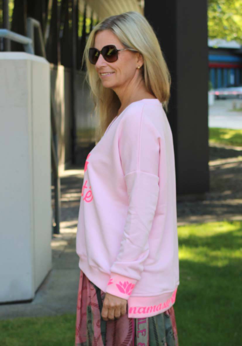 Miss Goodlife V-Neck Namasté Glitter – rose Sonderangebot