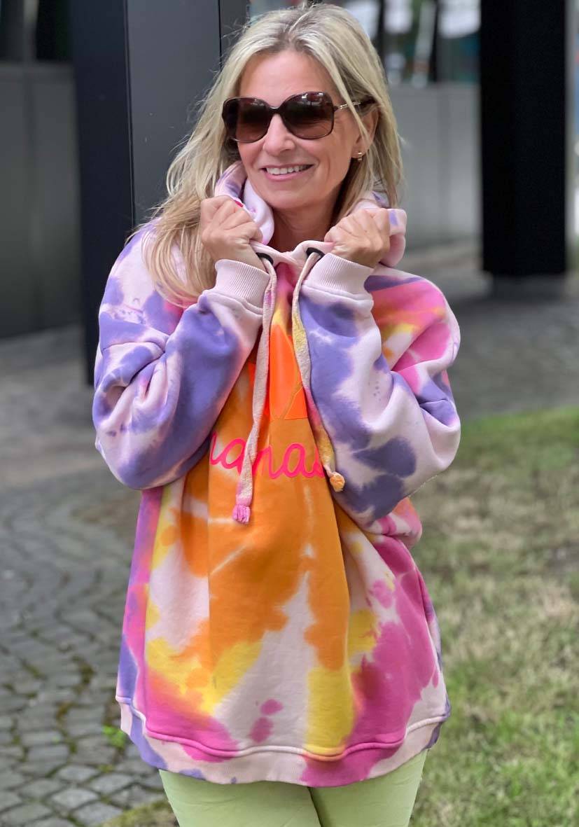 Miss Goodlife Hoodie Batik Namasté – rose Großer Ausverkauf