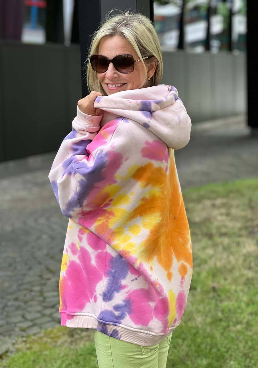 Miss Goodlife Hoodie Batik Namasté – rose Großer Ausverkauf