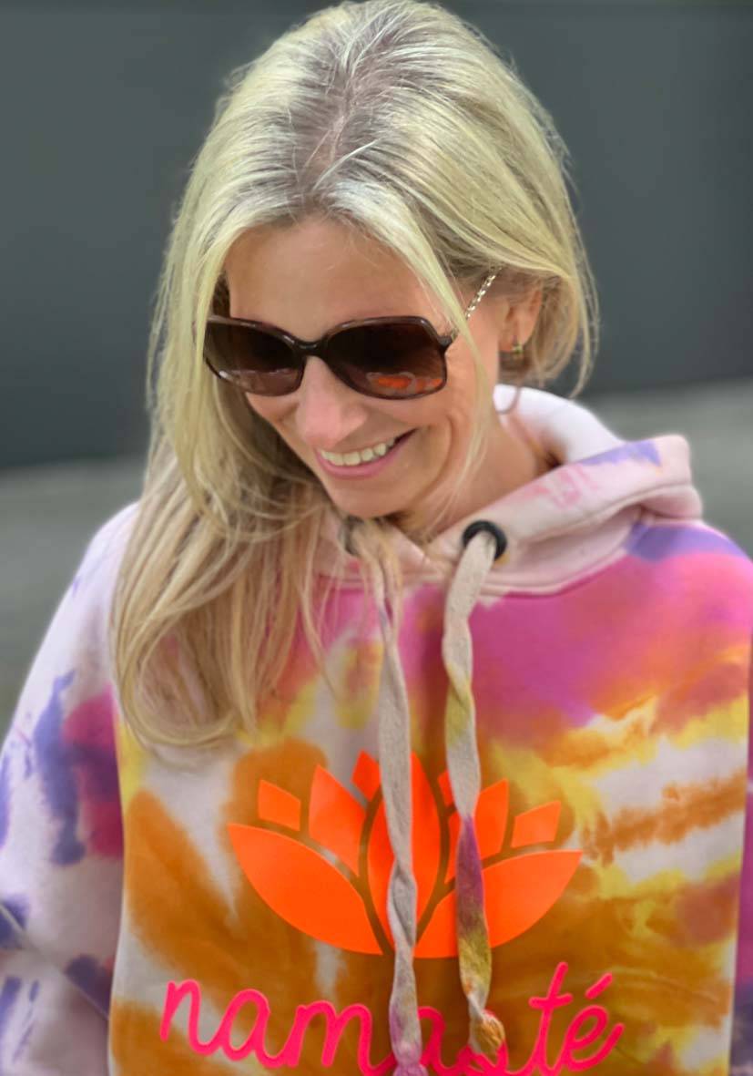Miss Goodlife Hoodie Batik Namasté – rose Großer Ausverkauf