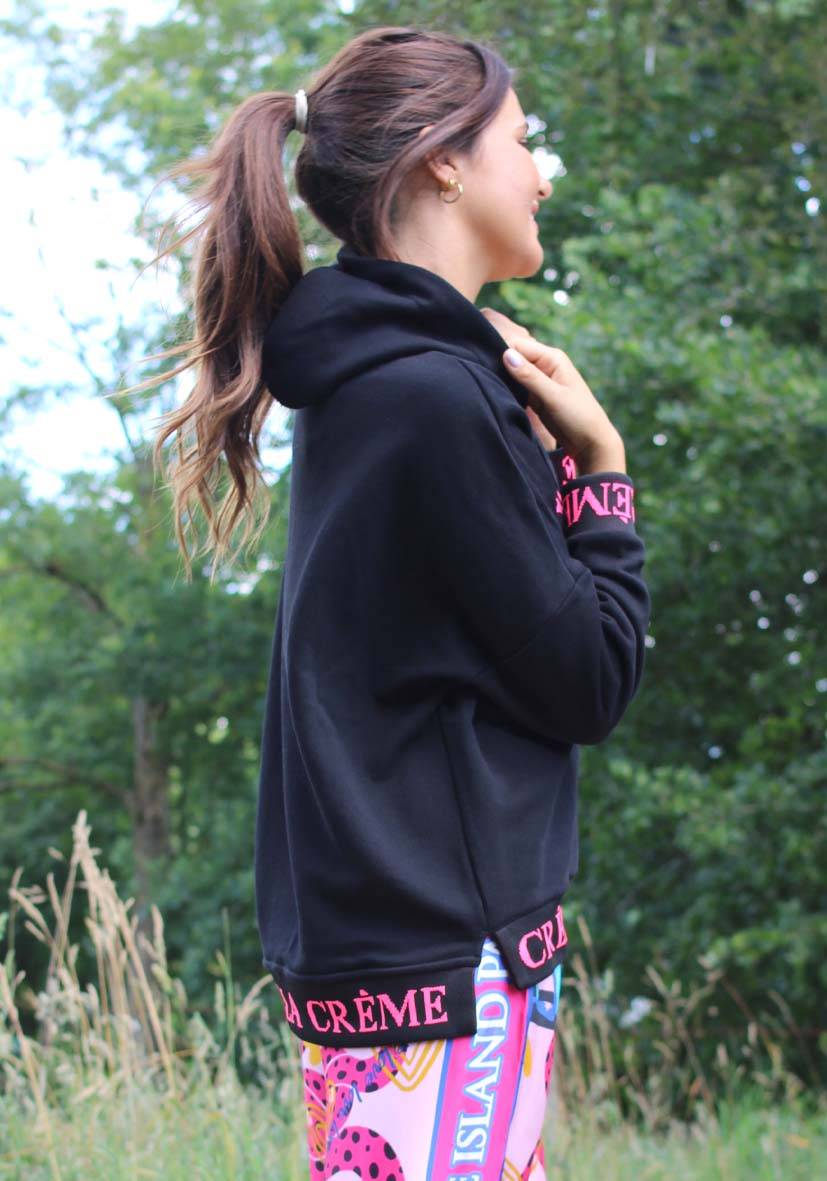 Miss Goodlife Hoodie Cème de la Crème Glitter – black Cyber Monday