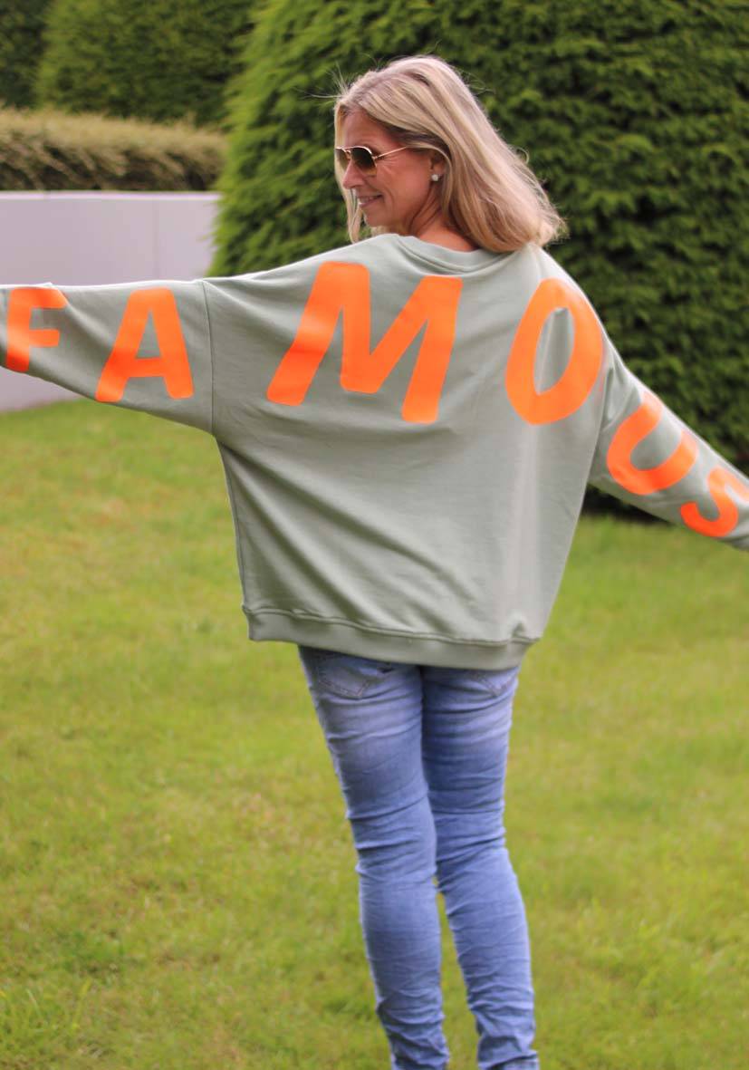 Miss Goodlife Roundneck Famous Heartface Strass – almond Muttertagsangebot