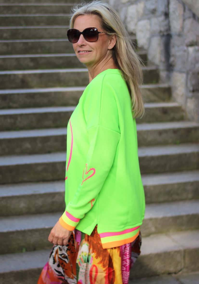 Miss Goodlife V-Neck Smile Ibiza – neongreen Begrenzte Freigabe