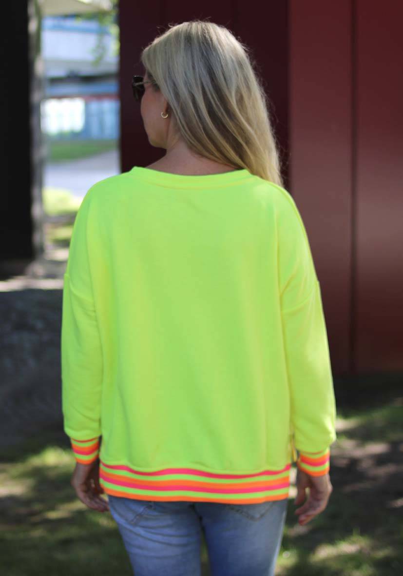 Miss Goodlife V-Neck L(i)ebe Glitter – neonyellow Zeitbegrenzte Promotion