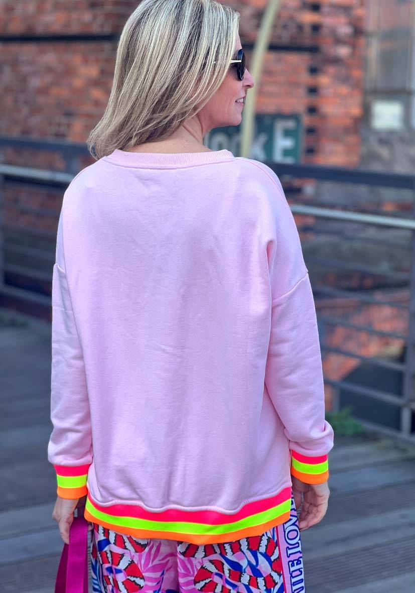 Miss Goodlife V-Neck L(i)ebe Glitter – rose Bis zu 50% Rabatt