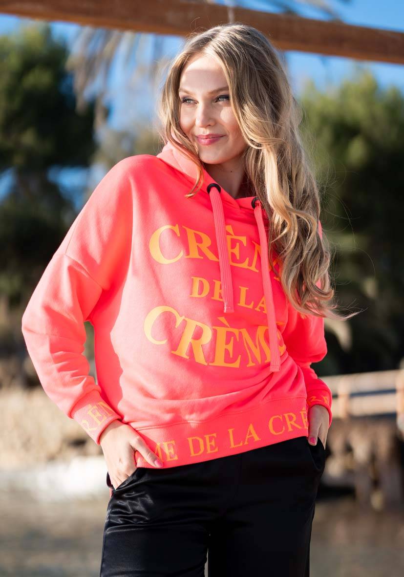 Miss Goodlife Hoodie Crème de la Crème – neonpink/neonorange Black Friday Preise
