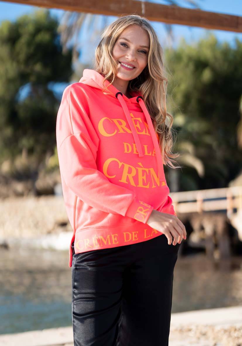 Miss Goodlife Hoodie Crème de la Crème – neonpink/neonorange Black Friday Preise