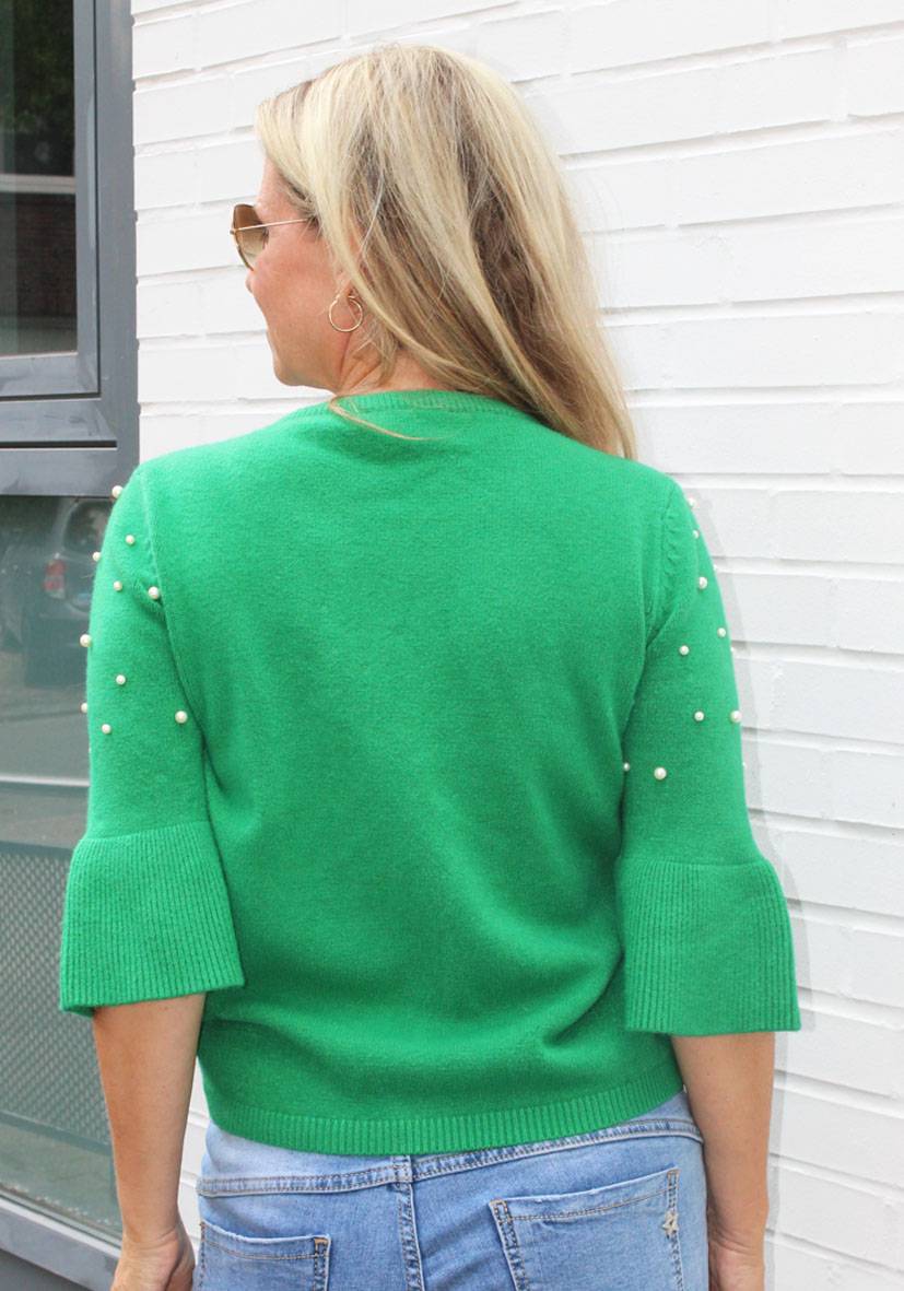 Miss Goodlife Pullover Pearl Roundneck – green Cyber Monday