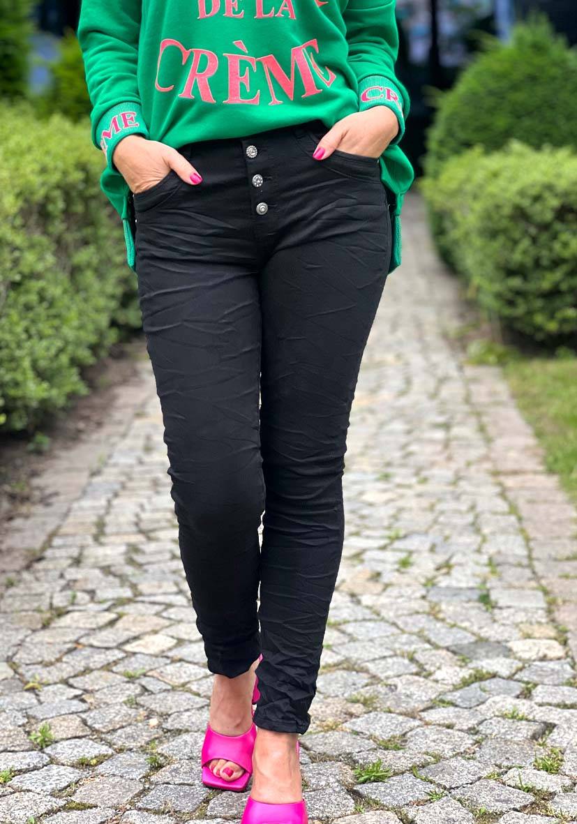 Miss Goodlife Jeans Star – black Letzter Tag