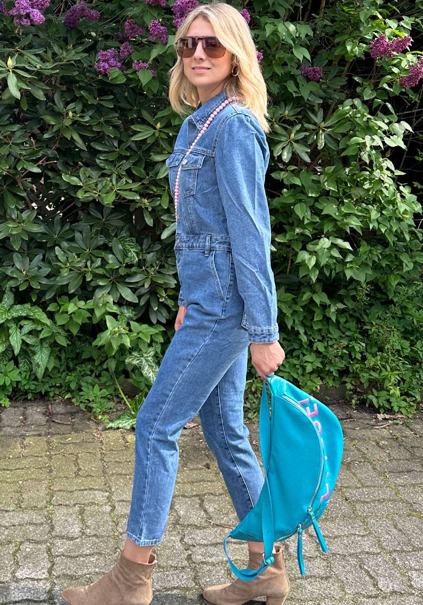 Miss Goodlife Denim Overall Clearance-Verkauf