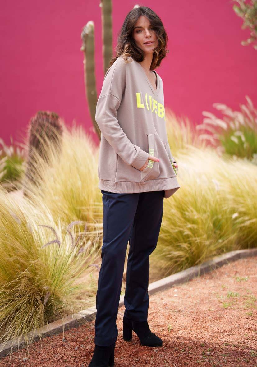 Miss Goodlife Pants Uni – darkblue Begrenzt auf 3 Tage