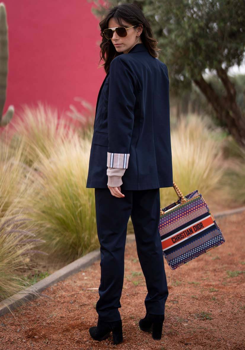Miss Goodlife Pants Uni – darkblue Begrenzt auf 3 Tage