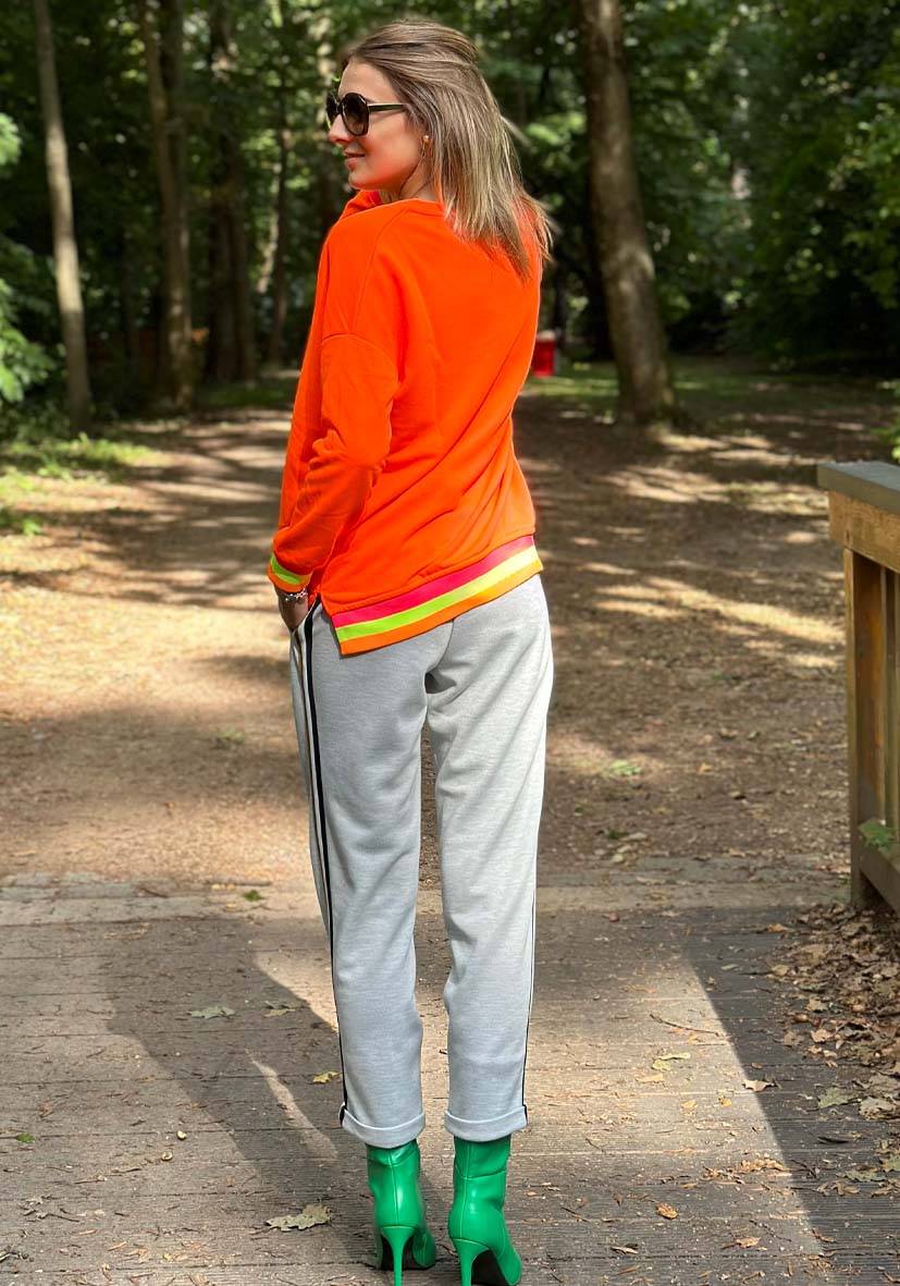 Miss Goodlife Pants Triplestripes – grey Speichern exportieren