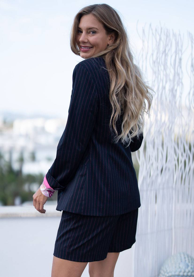 Miss Goodlife Blazer Neon Pinstripes – neon Black Friday Preise