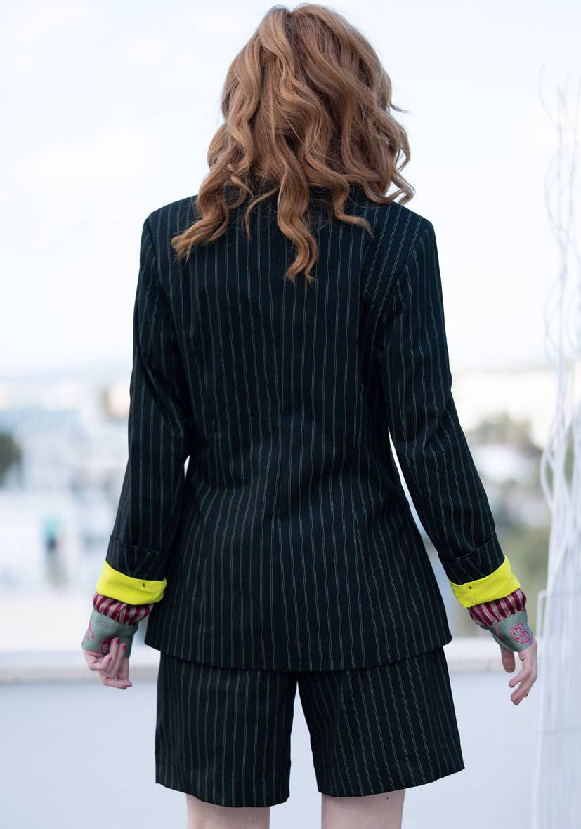 Miss Goodlife Blazer Neon Pinstripes Im Verkauf