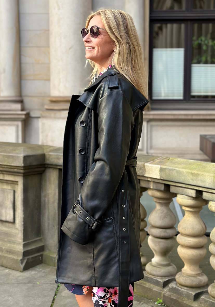Miss Goodlife Veganer Ledertrenchcoat Fabrikverkauf