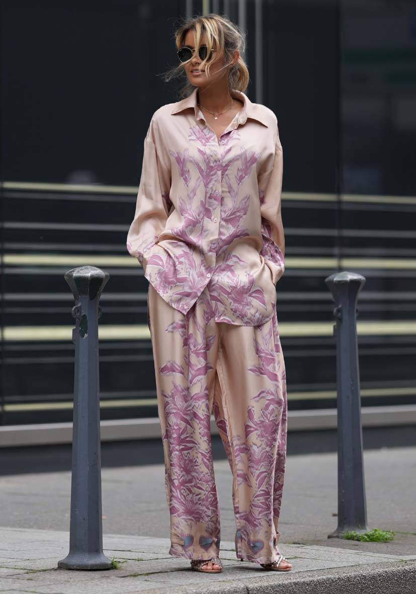 Miss Goodlife Pants Hearts and Flowers Flash Sale