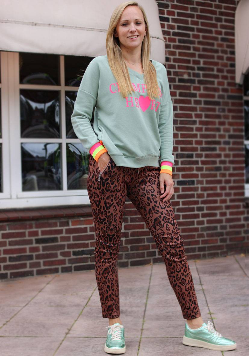 Miss Goodlife Jog-Pants Fancy Leo – brown Neueste Mode