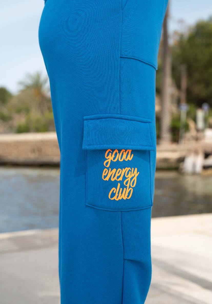 Miss Goodlife Pants Good Energy Namasté Strass – blue Große Rabatte