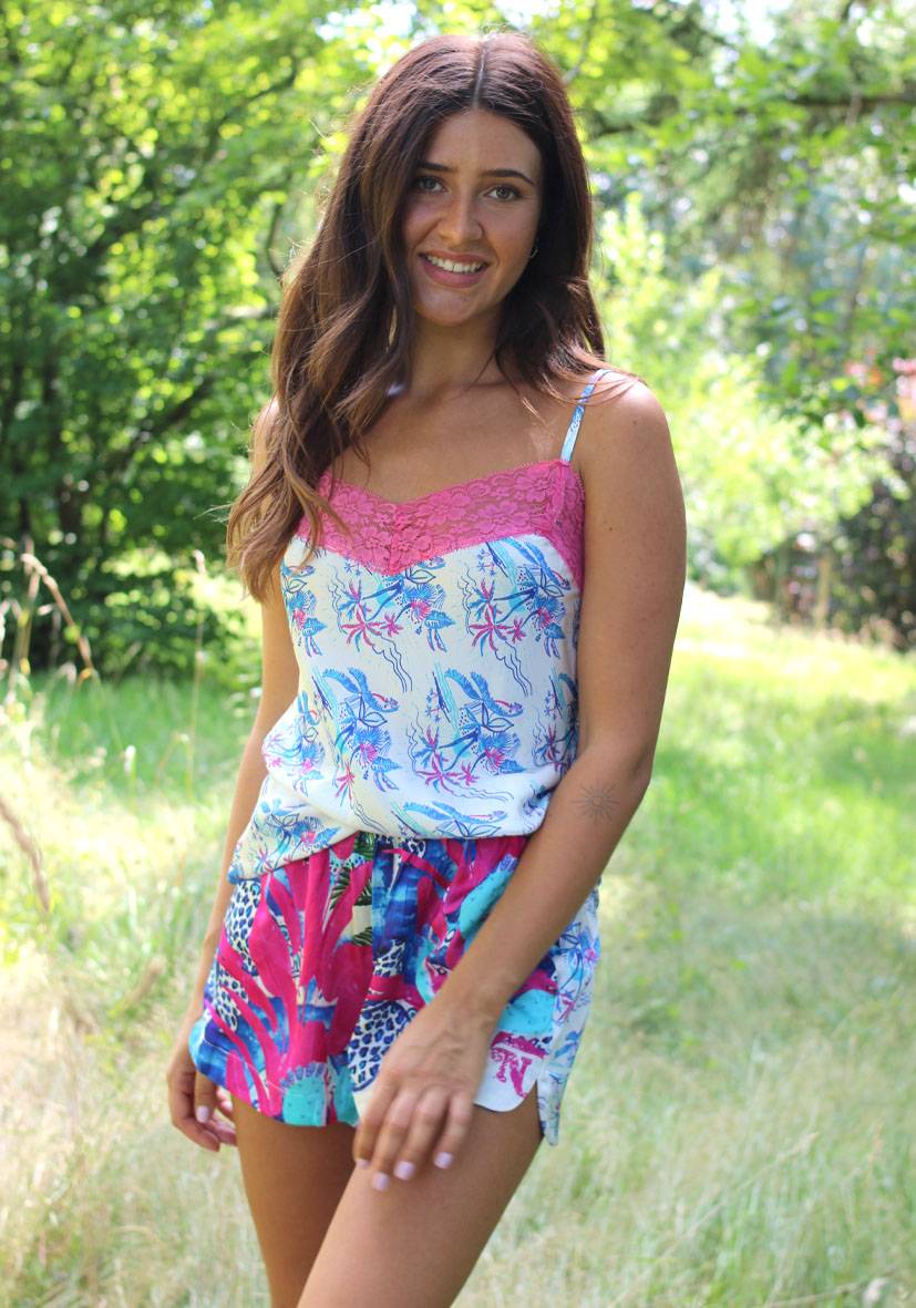Miss Goodlife Shorts Palmtree VIP-Rabatte
