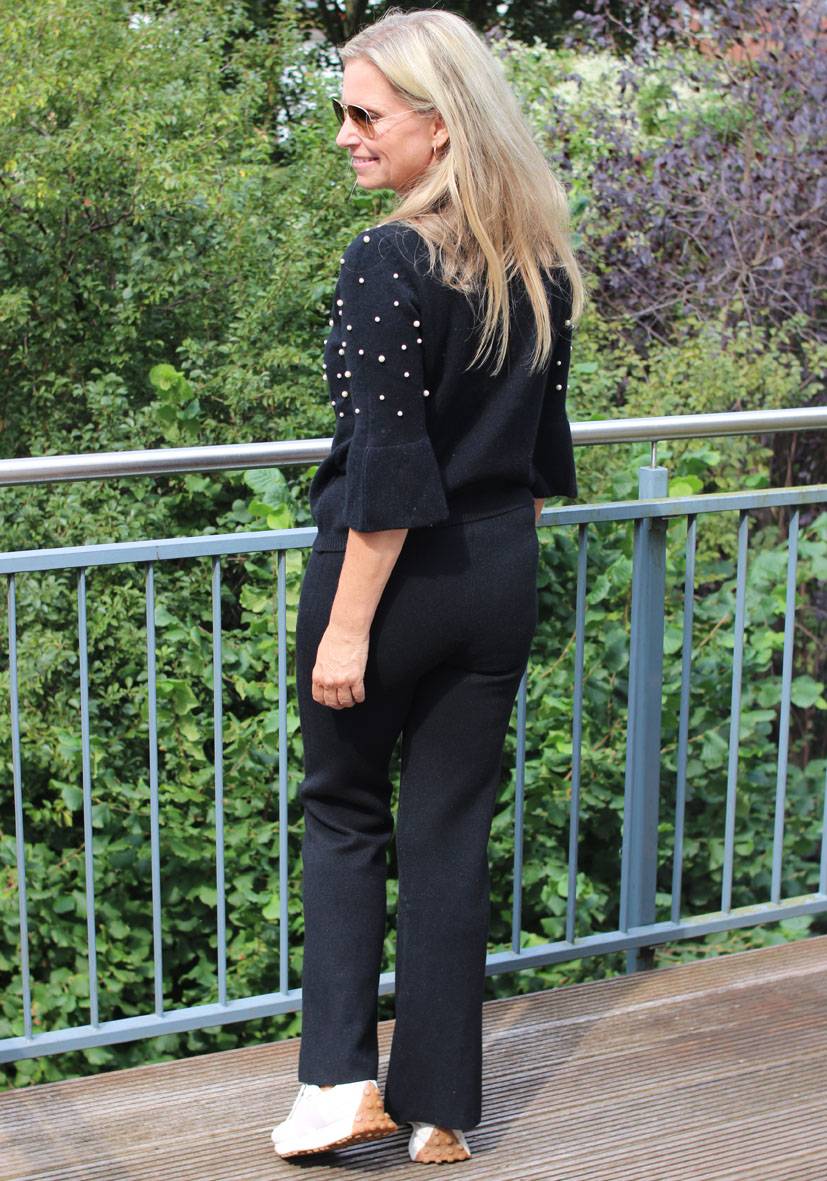 Miss Goodlife Pants Knitted – black Bis zu 60% Rabatt