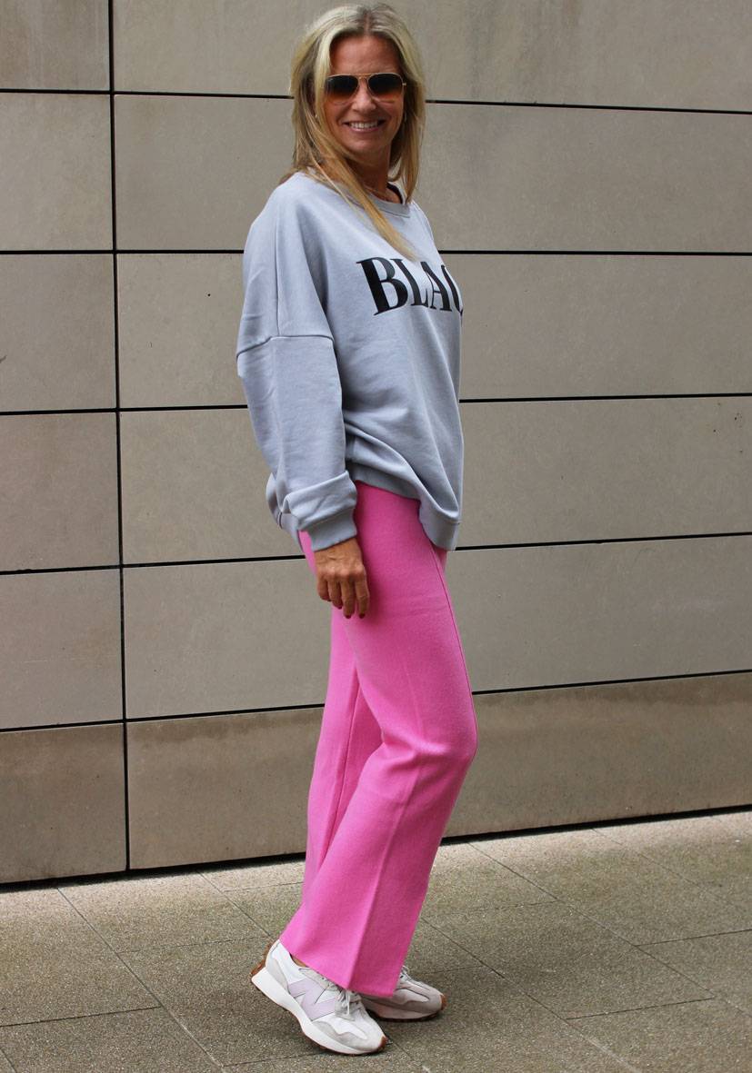 Miss Goodlife Pants Knitted – pink Sonderangebot der Fabrik