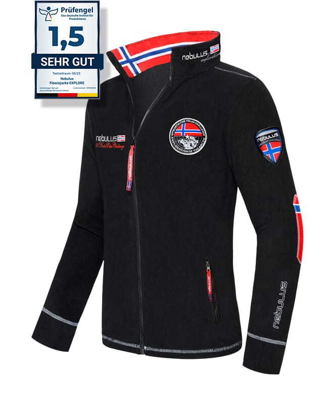 Nebulus Fleecejacke EXPLORE Herren Kostenlose Rückgabe