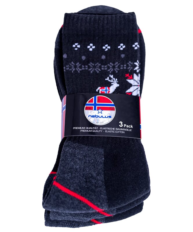 Nebulus Norweger Thermosocken 3er Pack WOOLY Herren Begrenzt auf 3 Tage