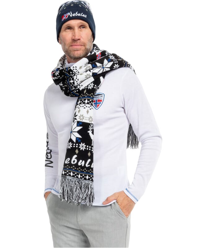 Nebulus Norweger Strick-Schal, riesig, BIGGEST Outlet