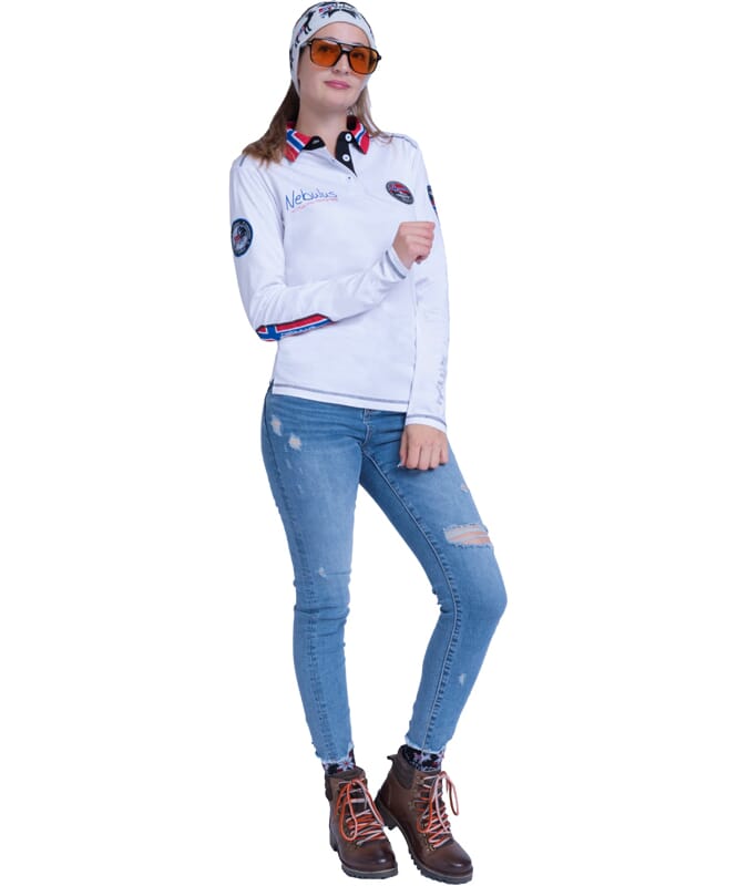 Nebulus Poloshirt langarm BENTY Damen Nur noch ein Tag übrig