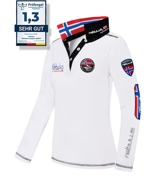 Nebulus Poloshirt langarm BENTY Damen Nur noch ein Tag übrig