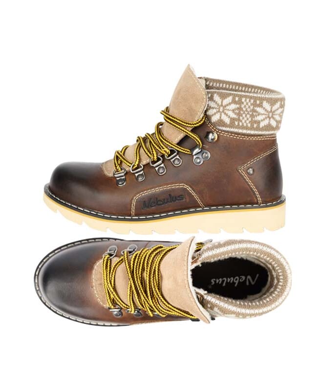 Nebulus Leder Winterstiefel FURGIE Damen mit Merinowolle Clearance-Verkauf