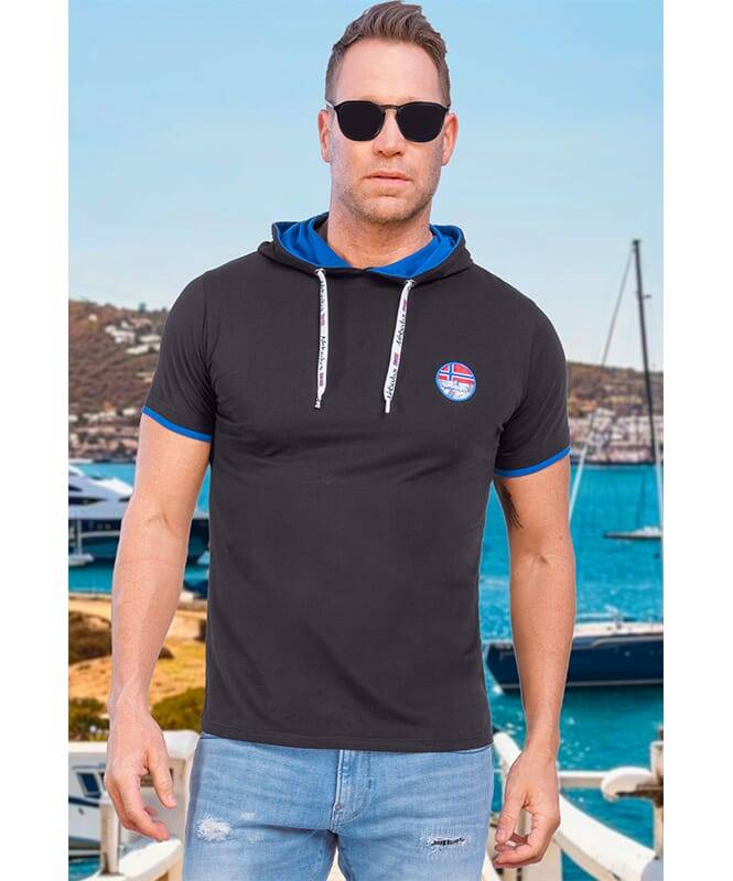 Nebulus T-Shirt Hoody TRACK Herren Sonderangebot