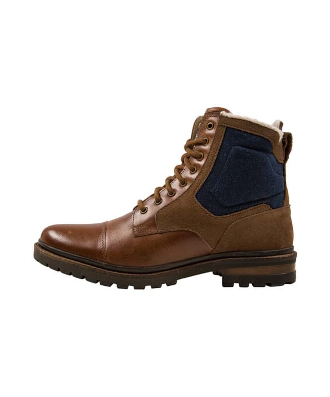 Nebulus Leder Winterstiefel BILL Herren mit Merinowolle Vatertagsangebot