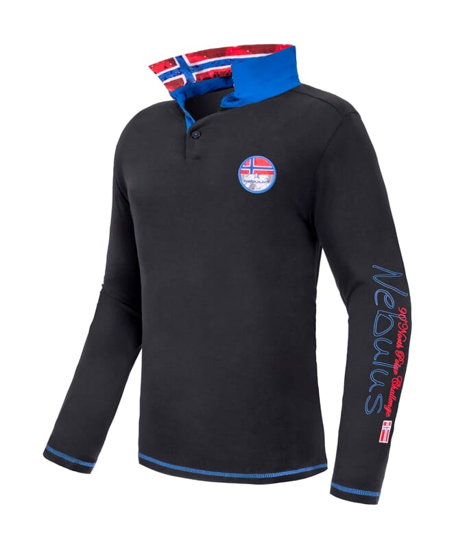Nebulus Langarm Polo SECOND Herren Neueste Mode