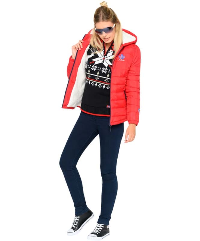 Nebulus Winterjacke mit Teddyfell GLOWFUR B-Ware Damen Kostenlose Rückgabe