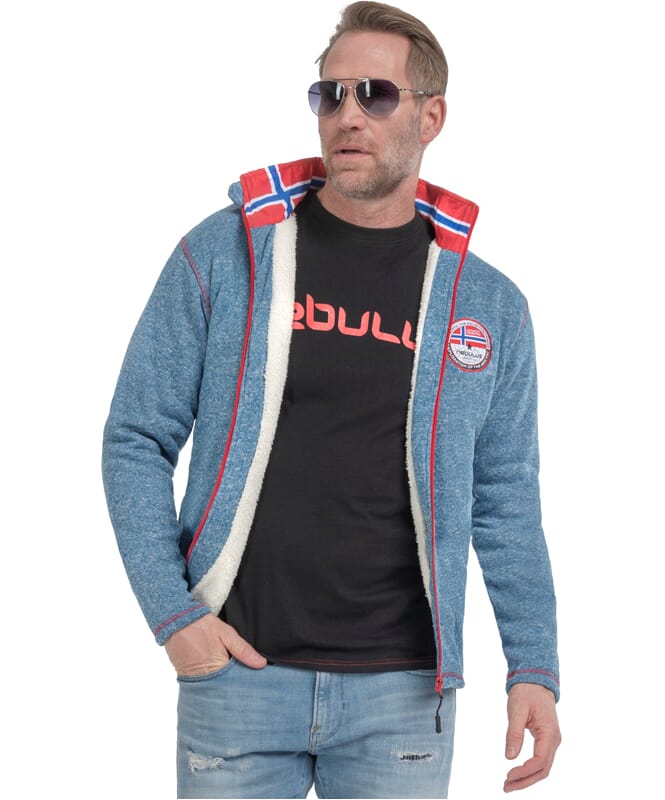 Nebulus Fleecejacke mit Teddyfell FALLOU Herren Fabrikladen
