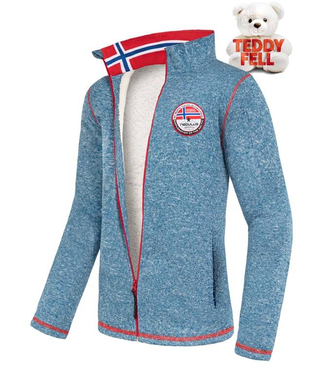 Nebulus Fleecejacke mit Teddyfell FALLOU Herren Fabrikladen