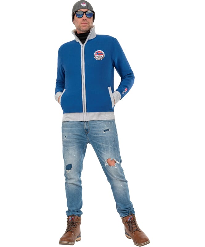 Nebulus Norweger Strickjacke mit Teddyfell STORY Herren Verkauf