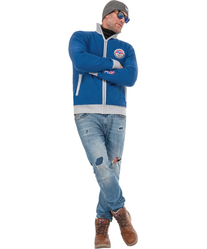 Nebulus Norweger Strickjacke mit Teddyfell STORY Herren Verkauf
