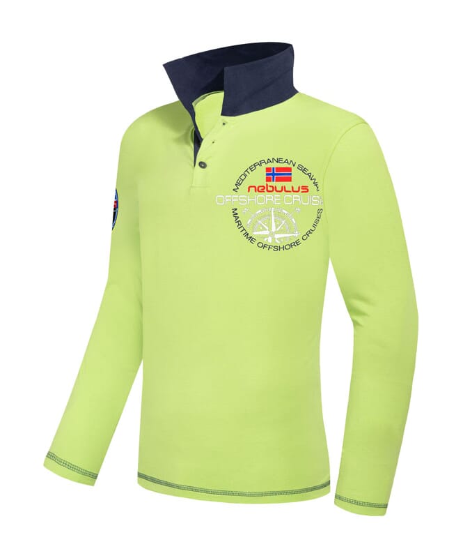 Nebulus Poloshirt langarm BILLER Herren Osterangebot
