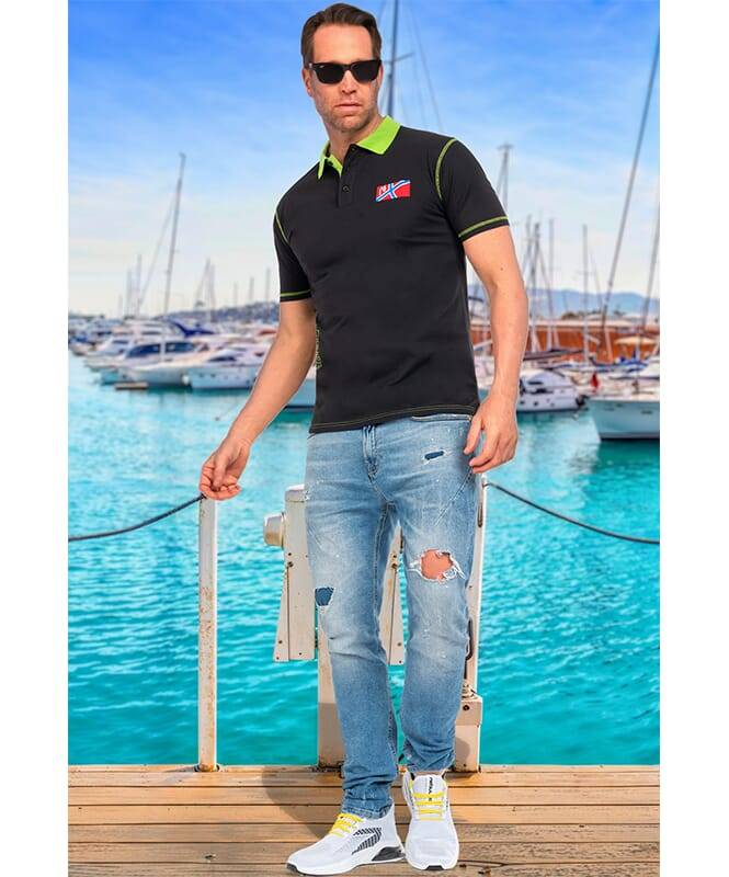 Nebulus Poloshirt ALEO Herren Lagerräumung