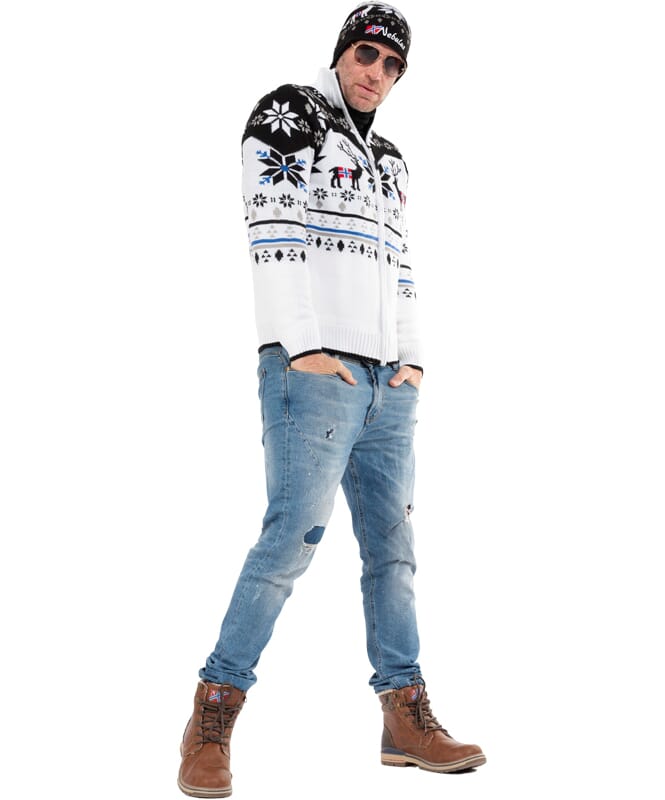 Nebulus Norweger Strickjacke mit Teddyfell SVERRE Herren Saisonale Angebote