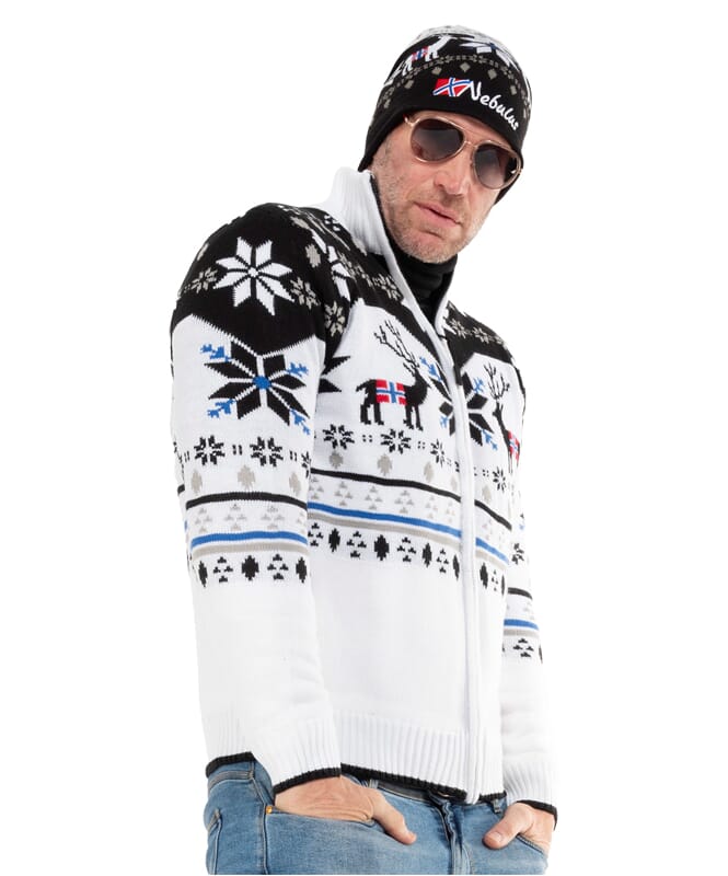 Nebulus Norweger Strickjacke mit Teddyfell SVERRE Herren Saisonale Angebote