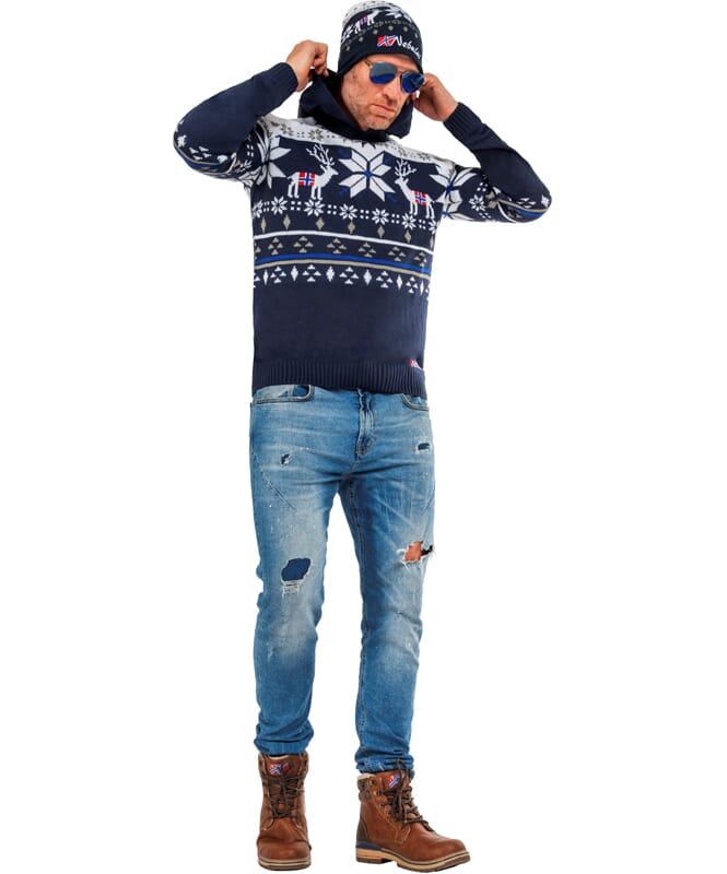 Nebulus Norweger Strick-Hoodie NORJAN Herren JETZT KAUFEN